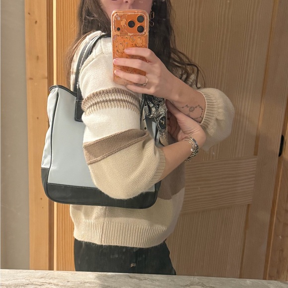 Coach Hampton Small Tote VINTAGE purse with bag scarf - Picture 16 of 16